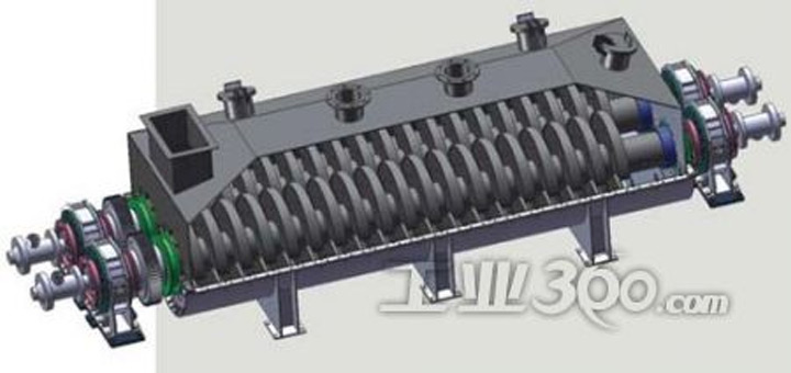 空心槳葉干燥機(jī)三維效果圖